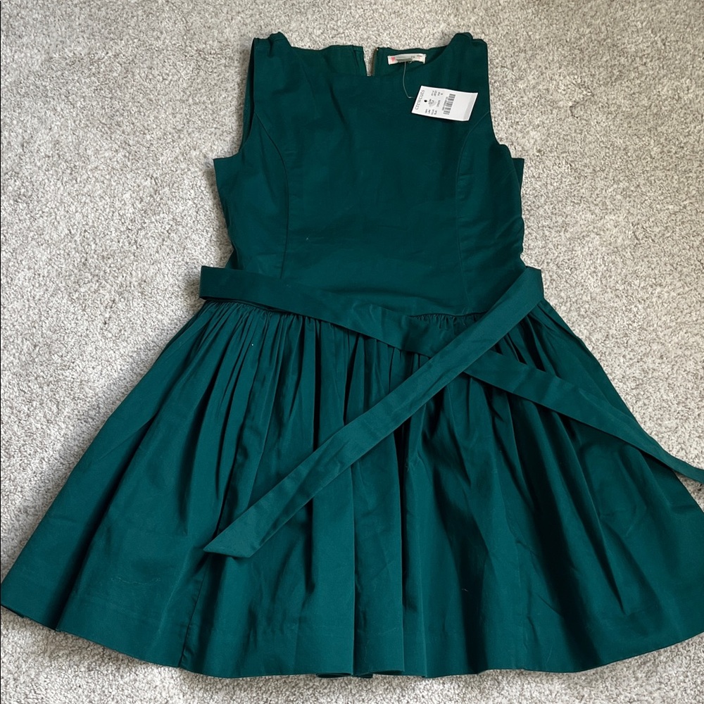Girls size 8 Crewcuts beautiful green holiday dress